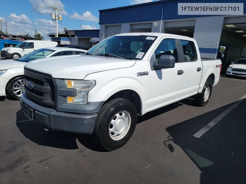 2016 Ford F-150 Xl VIN: 1FTEW1EF6GFC17101 Lot: 40768241