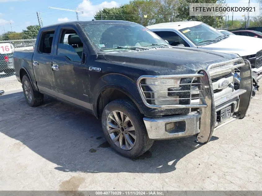 2016 Ford F150 Supercrew VIN: 1FTEW1EG0GKD09921 Lot: 40770029