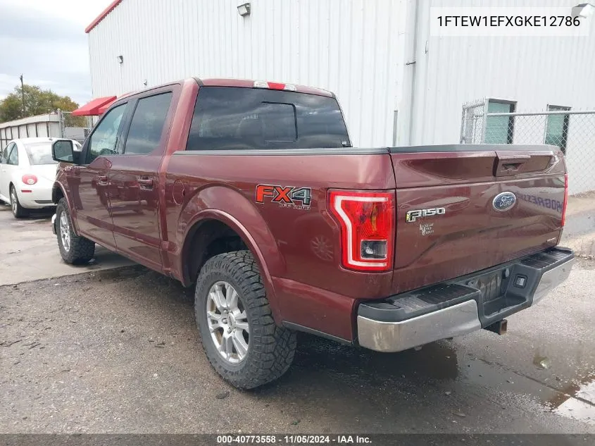 1FTEW1EFXGKE12786 2016 Ford F-150 Lariat