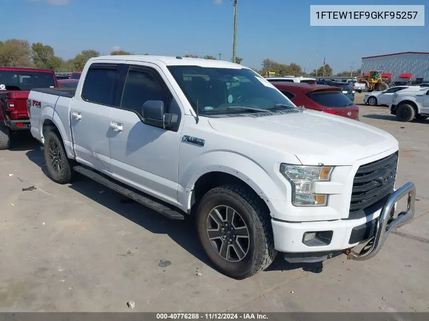 2016 Ford F-150 Xlt VIN: 1FTEW1EF9GKF95257 Lot: 40776288