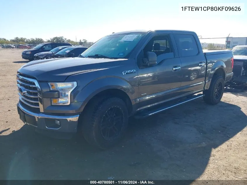 2016 Ford F-150 Xlt VIN: 1FTEW1CP8GKF09626 Lot: 40780501