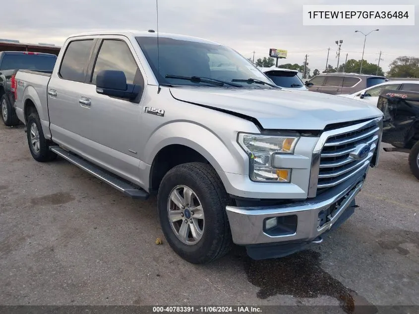 2016 Ford F-150 Xlt VIN: 1FTEW1EP7GFA36484 Lot: 40783391