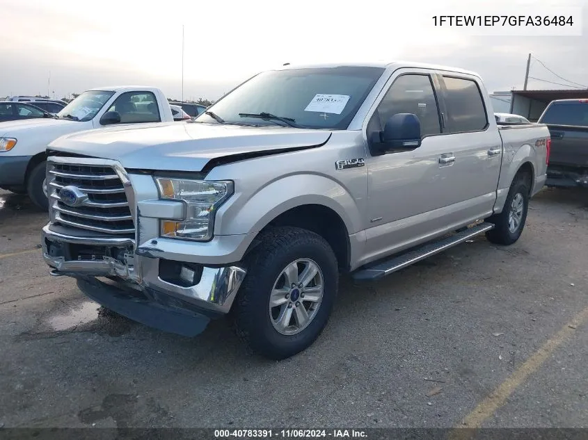 2016 Ford F-150 Xlt VIN: 1FTEW1EP7GFA36484 Lot: 40783391