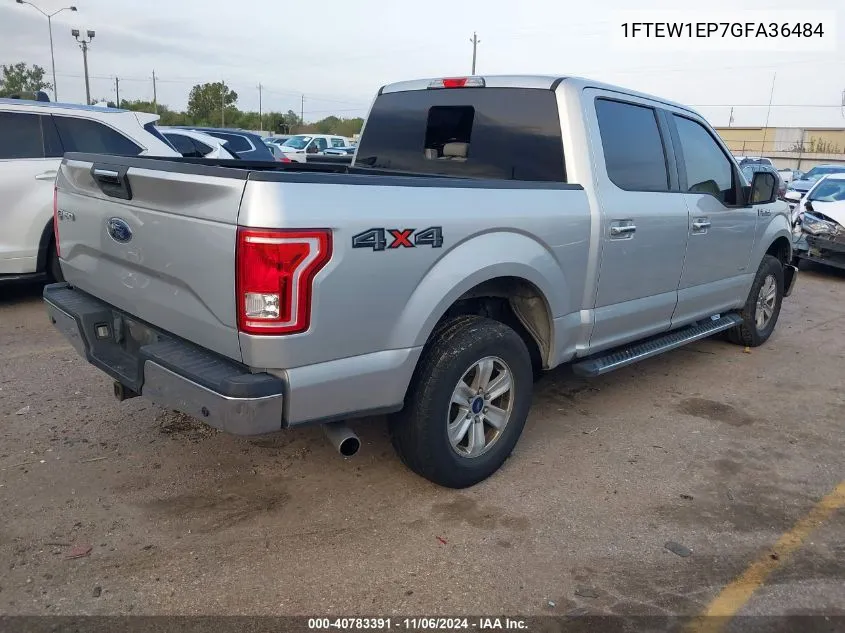 2016 Ford F-150 Xlt VIN: 1FTEW1EP7GFA36484 Lot: 40783391