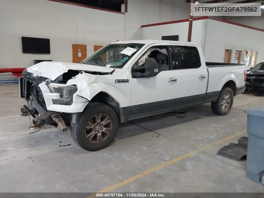 1FTFW1EF2GFA79562 2016 Ford F-150 Xlt