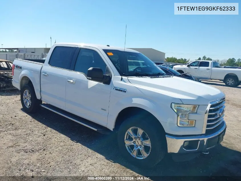 2016 Ford F-150 Xlt VIN: 1FTEW1EG9GKF62333 Lot: 40800399