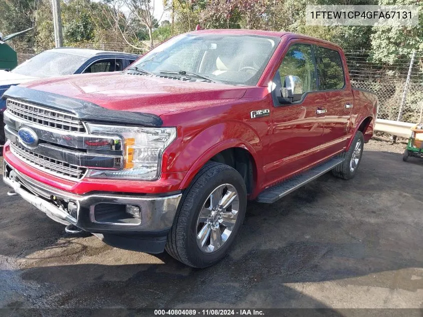 2016 Ford F-150 Xlt VIN: 1FTEW1CP4GFA67131 Lot: 40804089