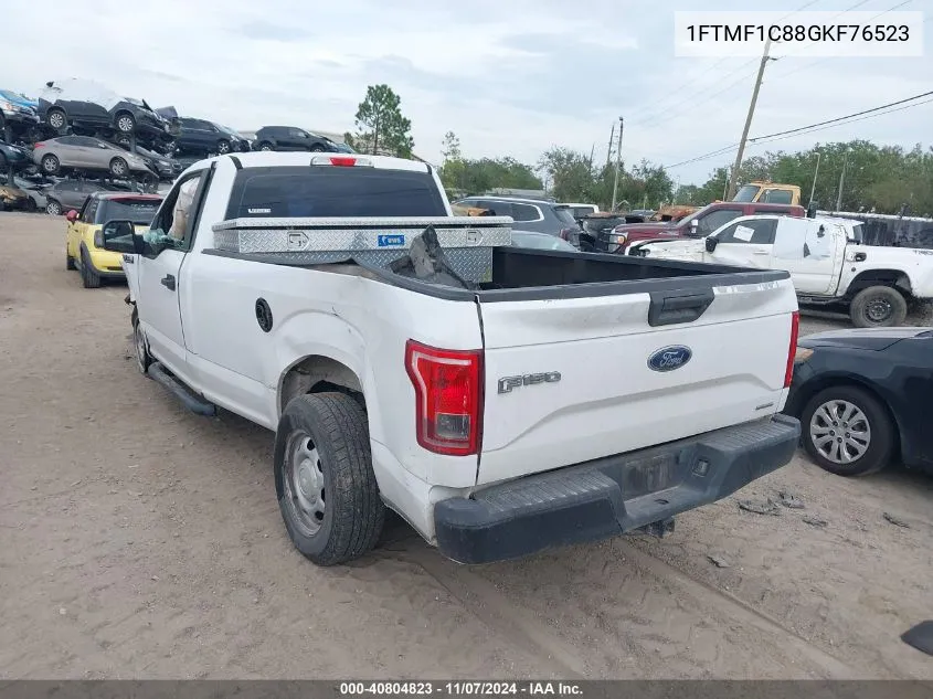 2016 Ford F-150 Xl VIN: 1FTMF1C88GKF76523 Lot: 40804823