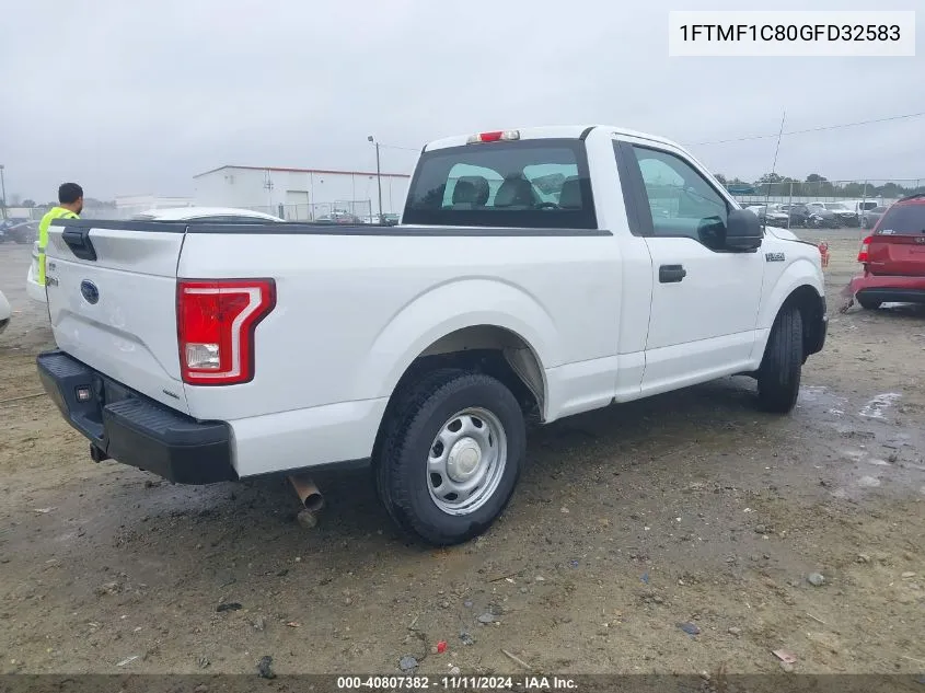 2016 Ford F-150 Xl VIN: 1FTMF1C80GFD32583 Lot: 40807382