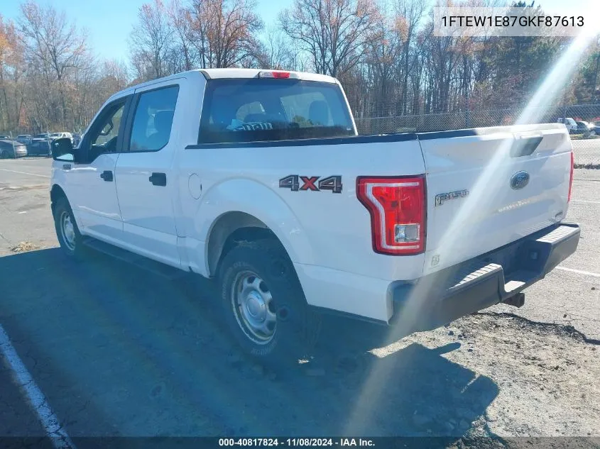 2016 Ford F-150 Xl VIN: 1FTEW1E87GKF87613 Lot: 40817824