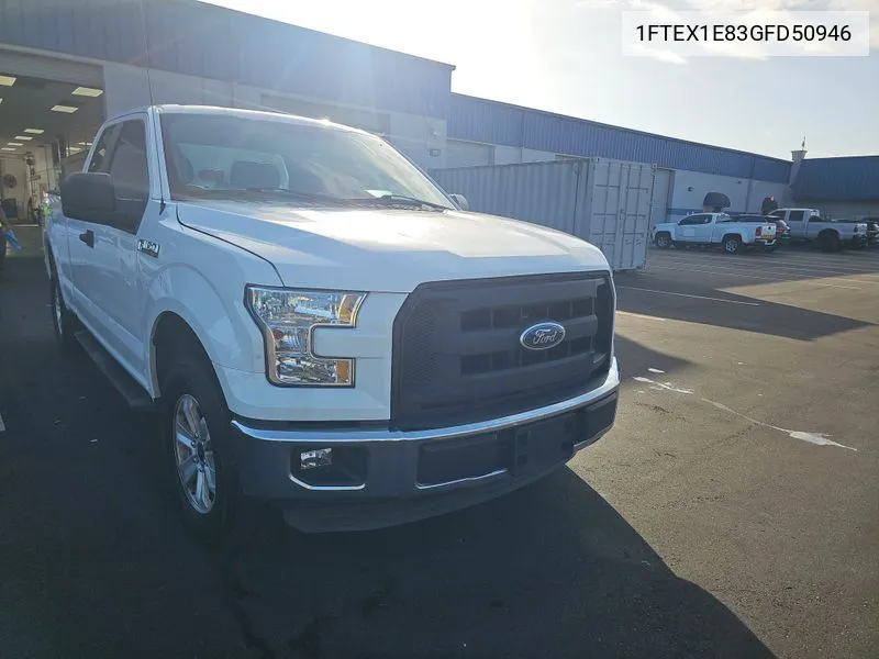 2016 Ford F150 Super Cab VIN: 1FTEX1E83GFD50946 Lot: 40833437