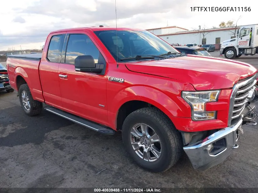 2016 Ford F-150 Xlt VIN: 1FTFX1EG6GFA11156 Lot: 40839488