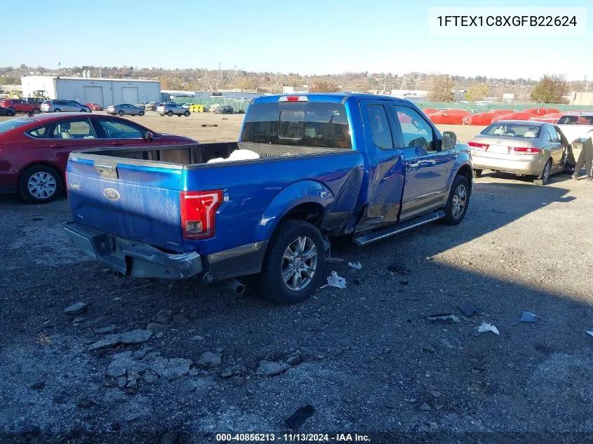 2016 Ford F-150 Xlt VIN: 1FTEX1C8XGFB22624 Lot: 40856213