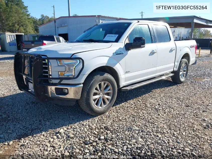 2016 Ford F-150 Xlt VIN: 1FTEW1EG3GFC55264 Lot: 40858538