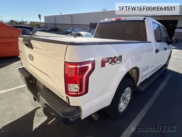 2016 Ford F150 Supercrew VIN: 1FTFW1EF0GKE64531 Lot: 40868966