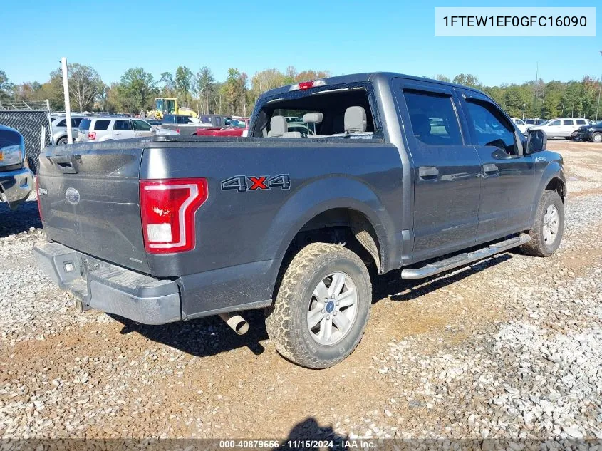 2016 Ford F-150 Xlt VIN: 1FTEW1EF0GFC16090 Lot: 40879656