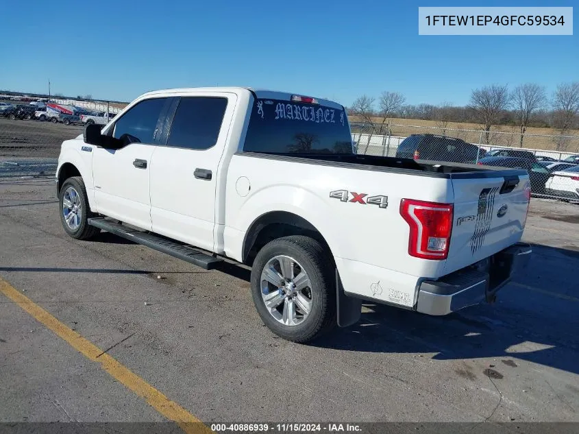 2016 Ford F-150 Xlt VIN: 1FTEW1EP4GFC59534 Lot: 40886939