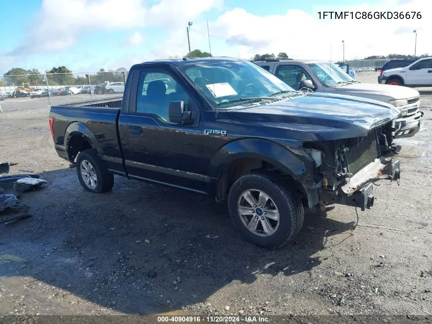 2016 Ford F-150 Xl VIN: 1FTMF1C86GKD36676 Lot: 40904916