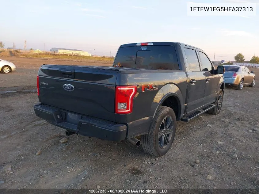 2017 Ford F150 Supercrew VIN: 1FTEW1EG5HFA37313 Lot: 12067235