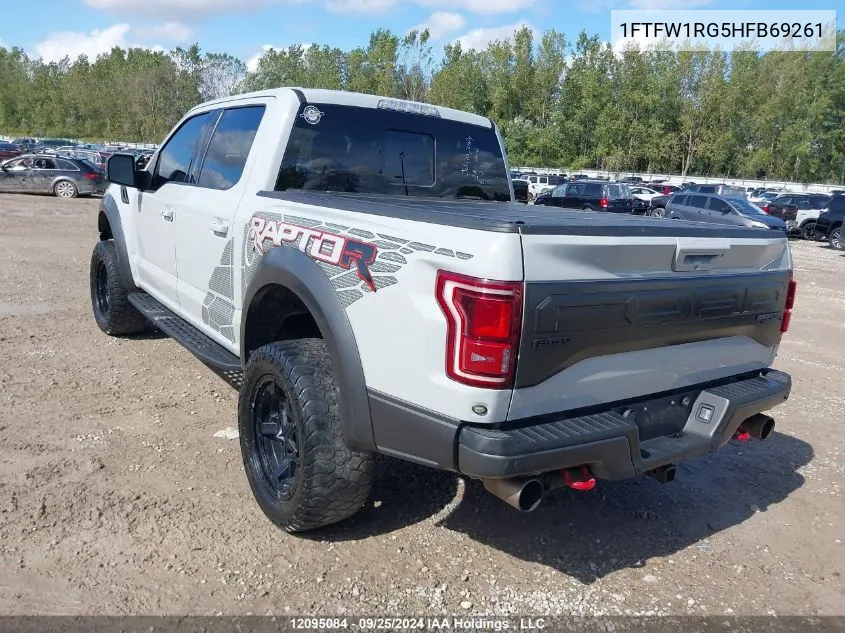 1FTFW1RG5HFB69261 2017 Ford F-150 Raptor