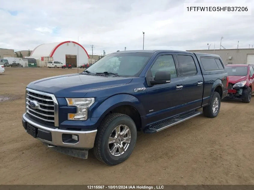 1FTFW1EG5HFB37206 2017 Ford F150 Supercrew