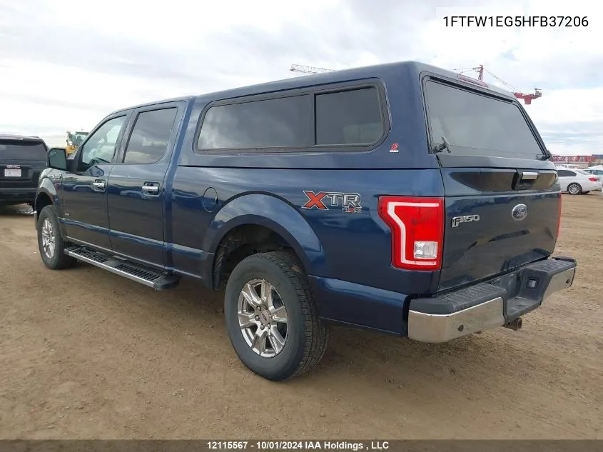 1FTFW1EG5HFB37206 2017 Ford F150 Supercrew