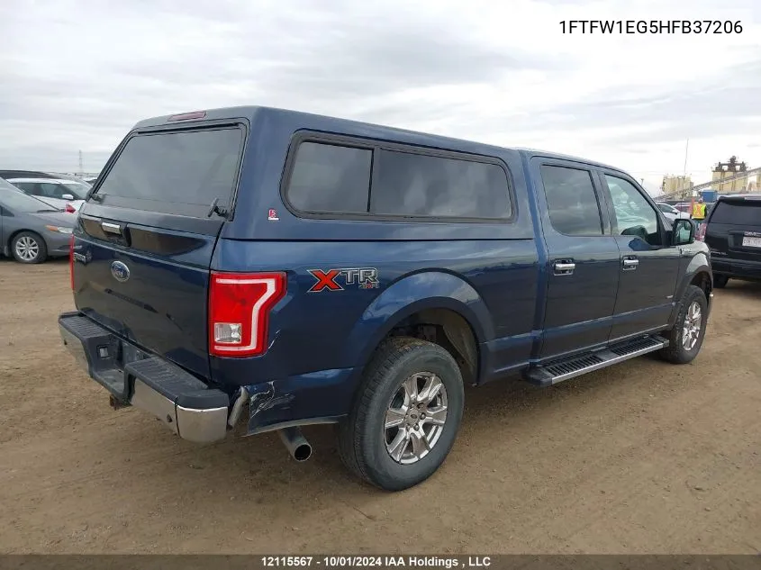 1FTFW1EG5HFB37206 2017 Ford F150 Supercrew