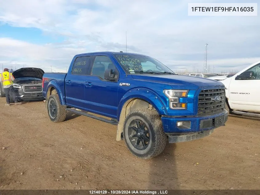 2017 Ford F-150 Xlt VIN: 1FTEW1EF9HFA16035 Lot: 12140128