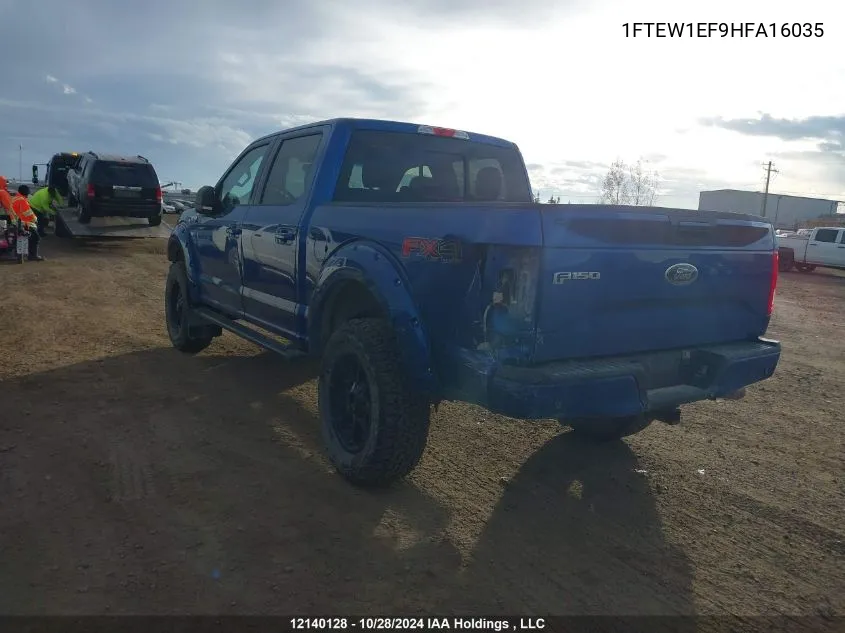 2017 Ford F-150 Xlt VIN: 1FTEW1EF9HFA16035 Lot: 12140128