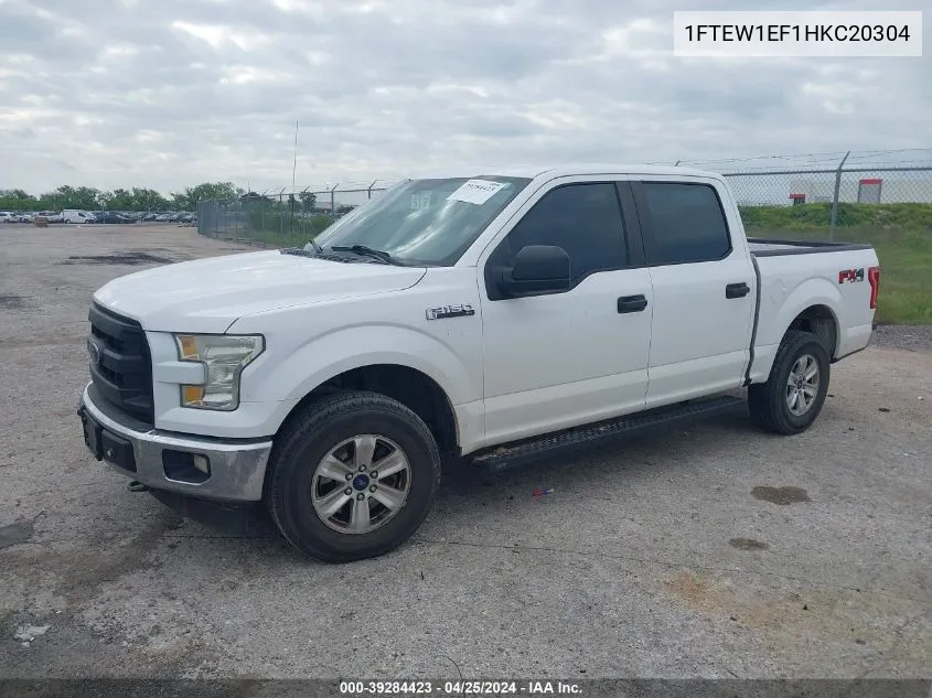 2017 Ford F-150 Xl VIN: 1FTEW1EF1HKC20304 Lot: 39284423