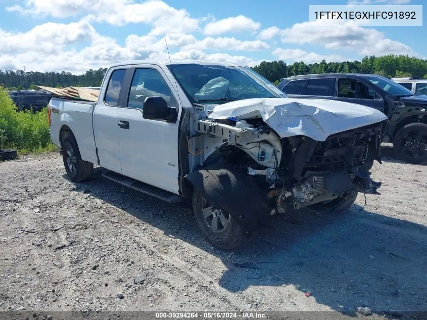 2017 Ford F-150 Xl VIN: 1FTFX1EGXHFC91892 Lot: 39294264