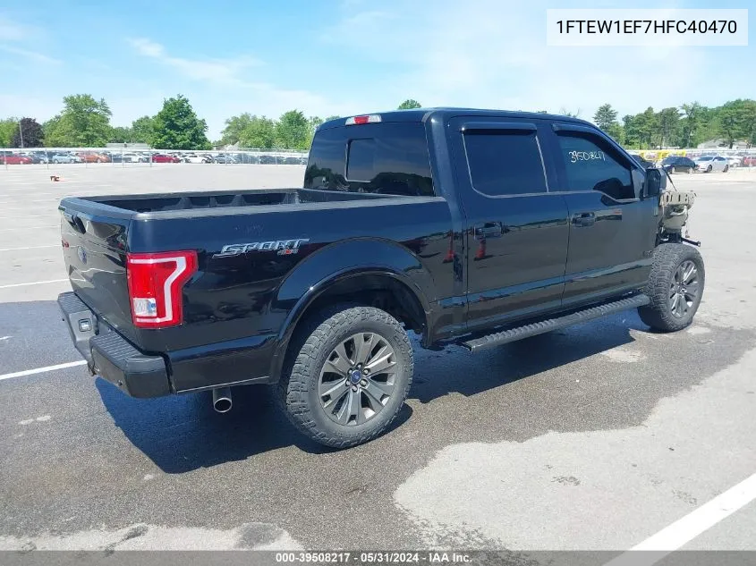 1FTEW1EF7HFC40470 2017 Ford F-150 Xlt