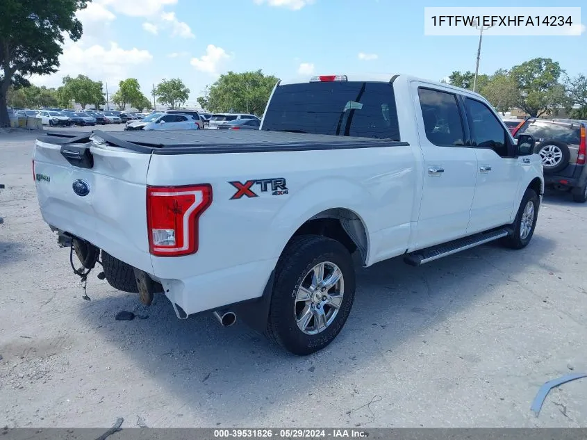 1FTFW1EFXHFA14234 2017 Ford F-150 Xlt