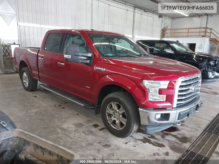 2017 Ford F-150 Xlt VIN: 1FTFW1EG9HFA66835 Lot: 39592566