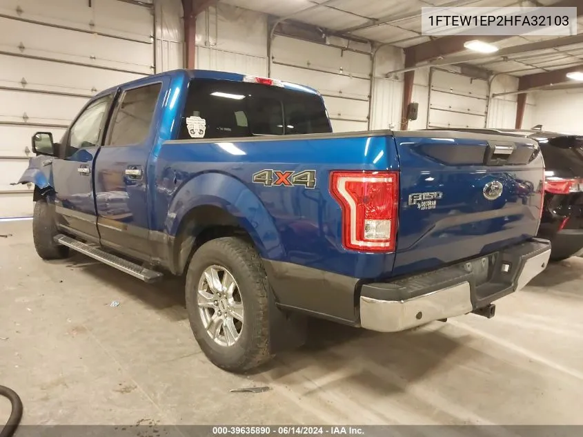 1FTEW1EP2HFA32103 2017 Ford F-150 Xlt