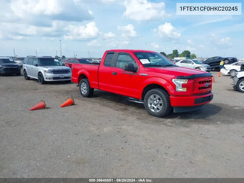 1FTEX1CF0HKC20245 2017 Ford F-150 Xl