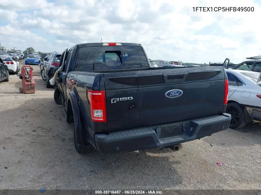 1FTEX1CP5HFB49500 2017 Ford F-150 Xlt