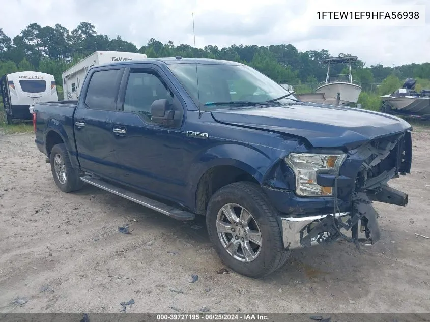 2017 Ford F-150 Xlt VIN: 1FTEW1EF9HFA56938 Lot: 39727195