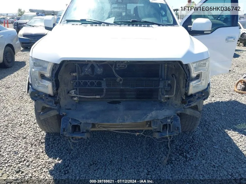 1FTFW1EG6HKD36742 2017 Ford F-150 Lariat