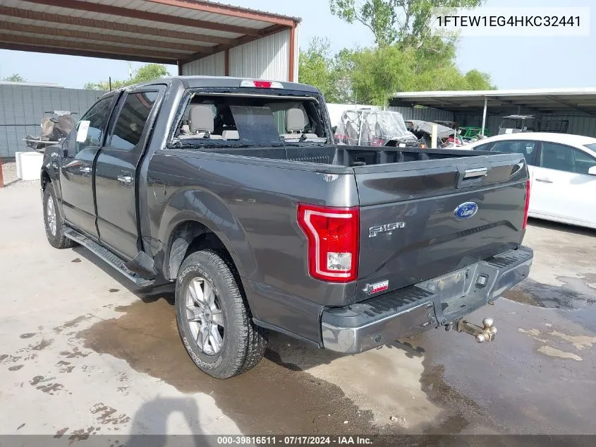 1FTEW1EG4HKC32441 2017 Ford F-150 Xlt