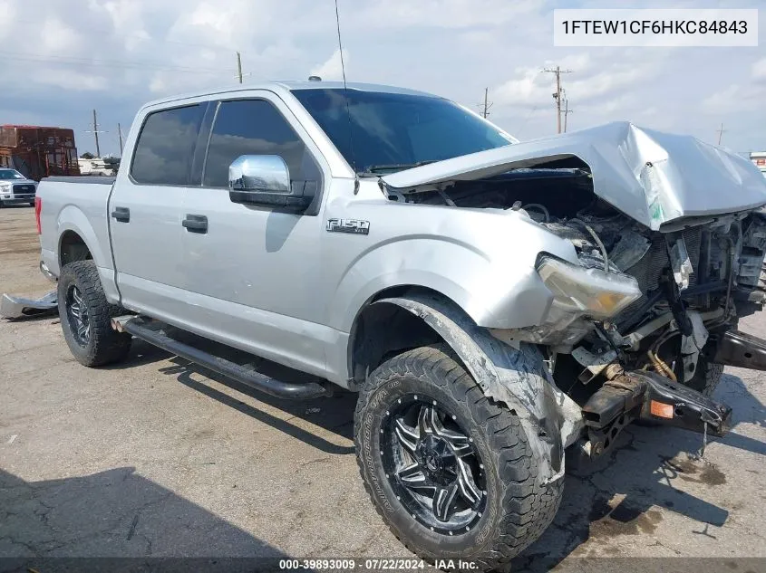 2017 Ford F-150 Xlt VIN: 1FTEW1CF6HKC84843 Lot: 39893009