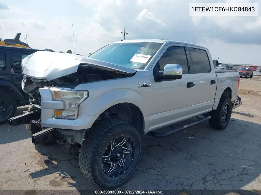 1FTEW1CF6HKC84843 2017 Ford F-150 Xlt