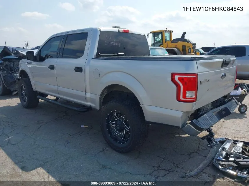 1FTEW1CF6HKC84843 2017 Ford F-150 Xlt