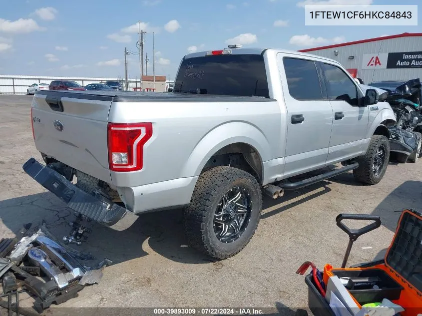 1FTEW1CF6HKC84843 2017 Ford F-150 Xlt