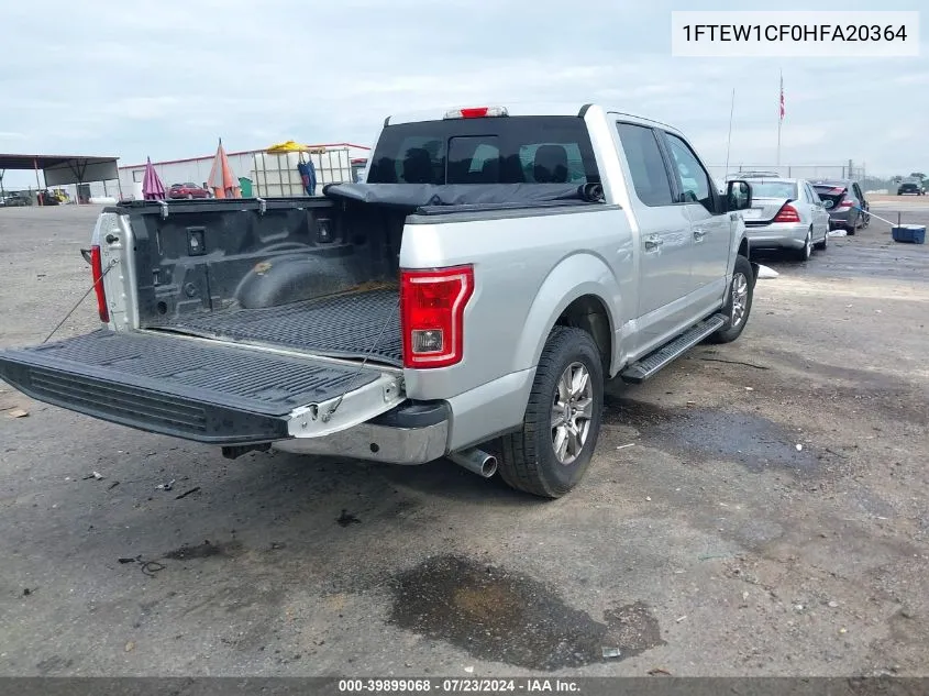 2017 Ford F-150 Xlt VIN: 1FTEW1CF0HFA20364 Lot: 39899068