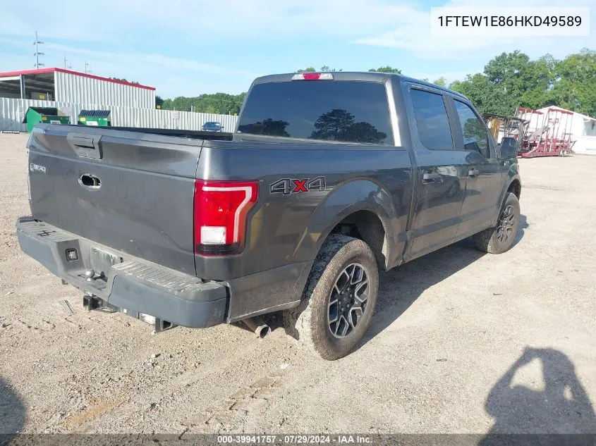 1FTEW1E86HKD49589 2017 Ford F-150 Xl