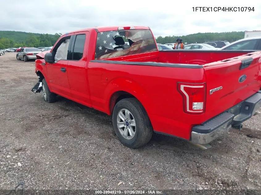 1FTEX1CP4HKC10794 2017 Ford F150 Super Cab