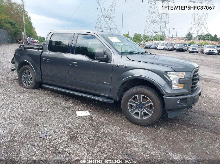 2017 Ford F-150 Xlt VIN: 1FTEW1EP5HFC87067 Lot: 39952363