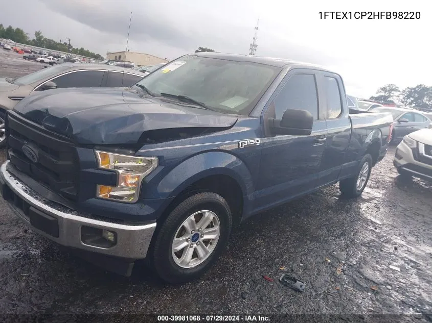 2017 Ford F-150 Xl VIN: 1FTEX1CP2HFB98220 Lot: 39981068