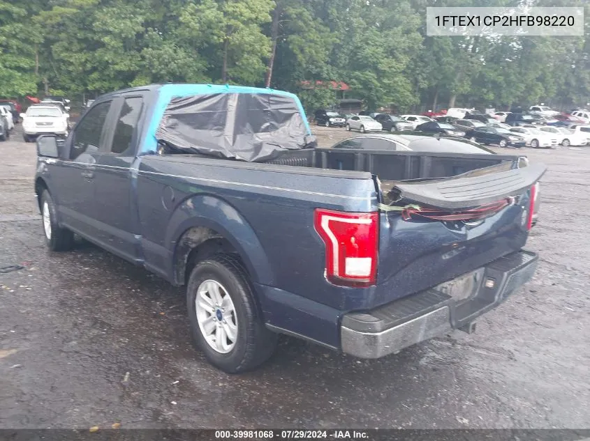 1FTEX1CP2HFB98220 2017 Ford F-150 Xl